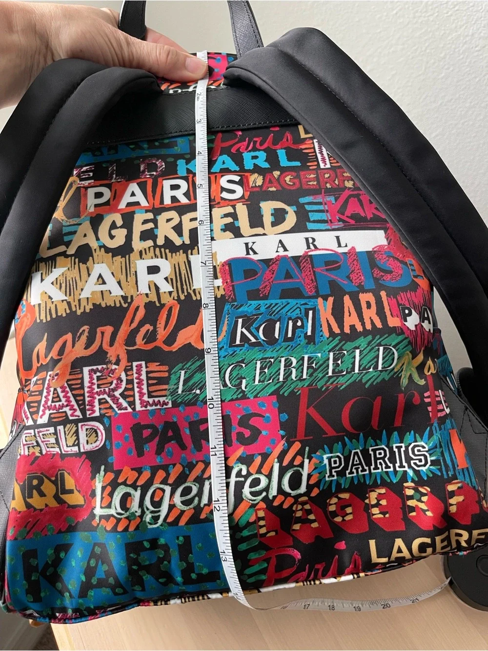 Karl Lagerfeld Paris Multicolor Logo Backpack – NWT